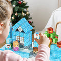 150-Piece Magnetic Building Tiles - Glacier Castle Deluxe STEM Set for Kids