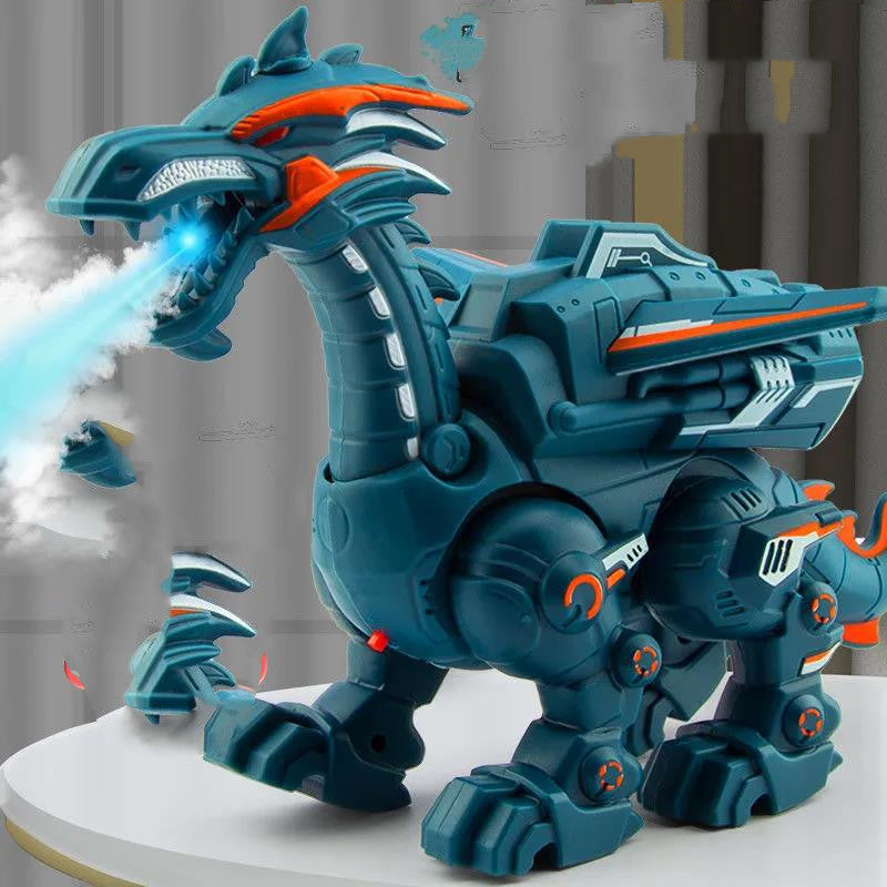 Electric Walking Dinosaur - Spray Mist, Light & Roar Sound Toy for Kids