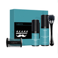 Beard Care Grooming Kit - Beard Oil, Balm, Brush & Roller Set for Men