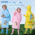 Kids Cartoon Rain Poncho - Hooded Waterproof Raincoat for Children