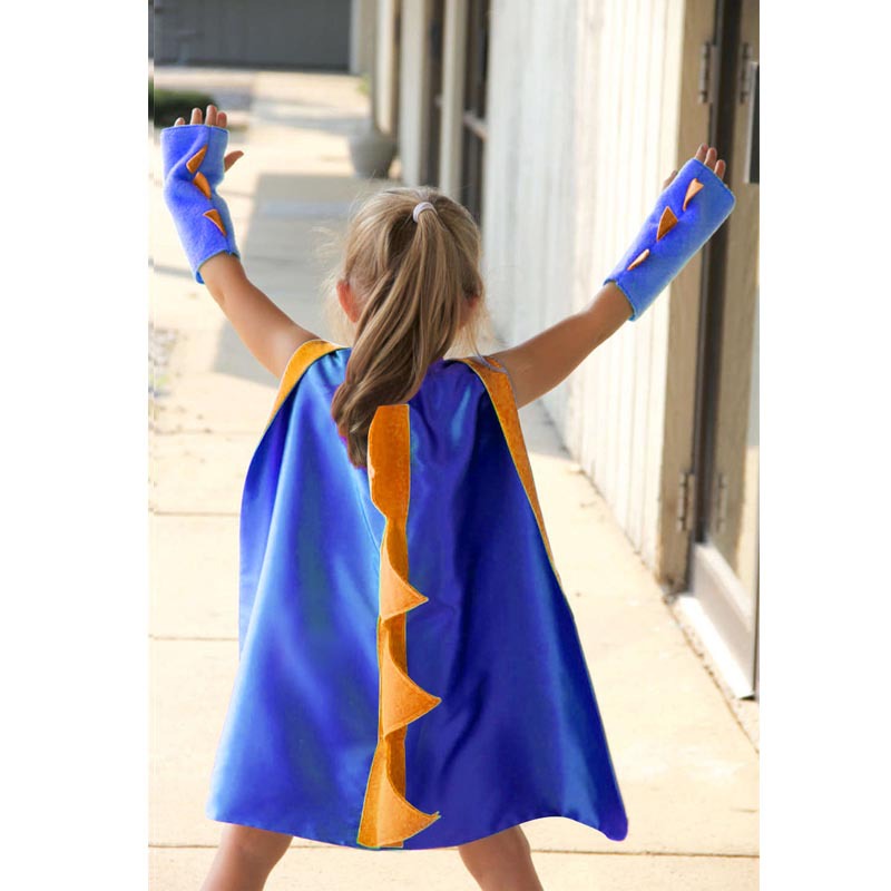 Kids Dinosaur Cape Costume Set - Dress-Up Cloak & Hood for Parties