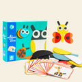Wooden Tangram Puzzle - 3D Animal Shape Blocks Brain Teaser for Kids