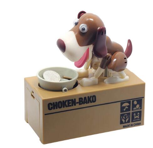 Robotic Dog Piggy Bank - Coin-Eating Money Box Savings Toy for Kids