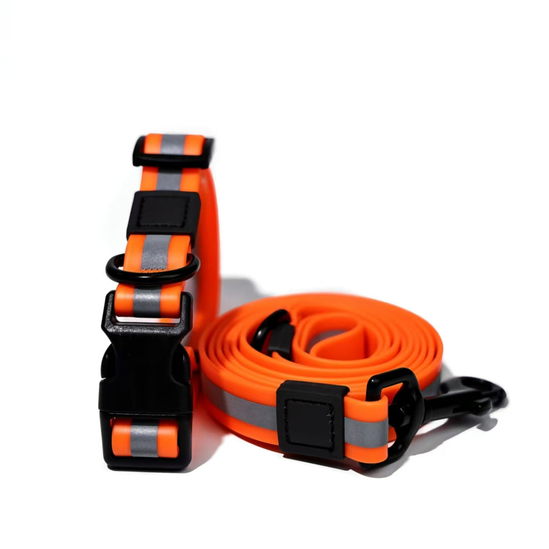 Reflective Dog Leash - High-Visibility Nylon Lead for Safe Night Walks