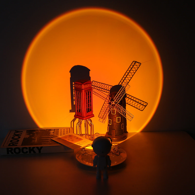 Astronaut sunset color lamp