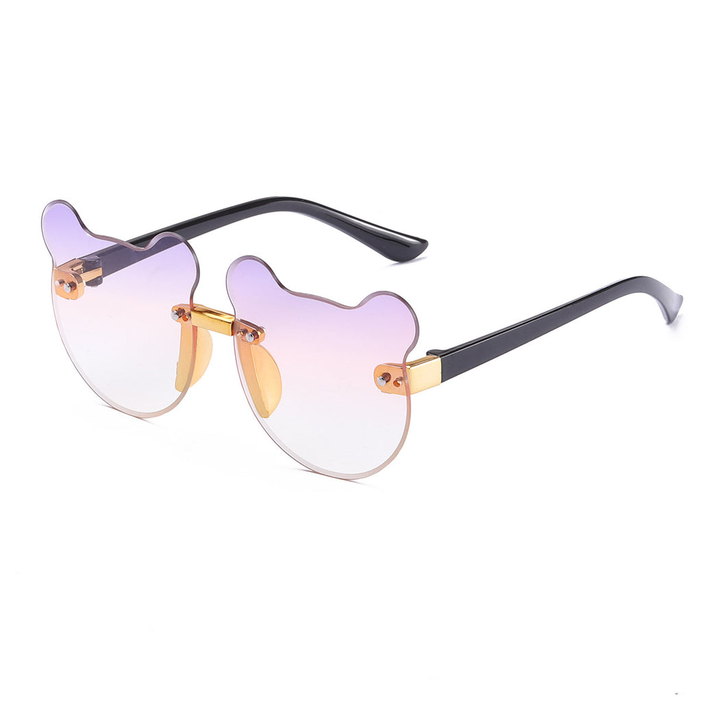 Kids Cat-Eye Sunglasses - Trendy Frameless Shades for Boys and Girls