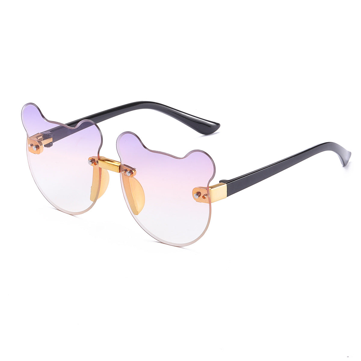 Kids Cat-Eye Sunglasses - Trendy Frameless Shades for Boys and Girls