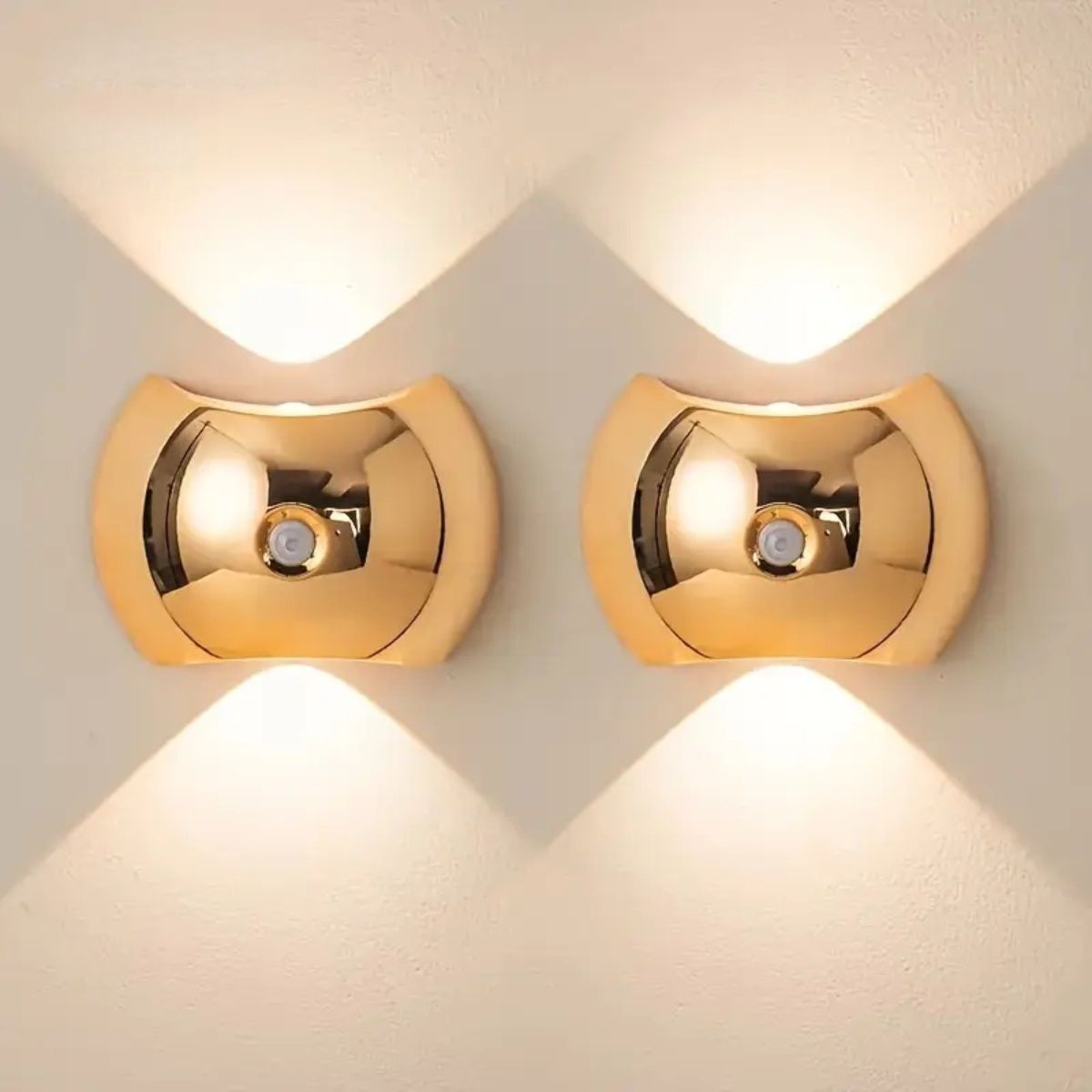 Motion Sensor LED Wall Light - Rechargeable Magnetic Night Light for Stairs & Closets