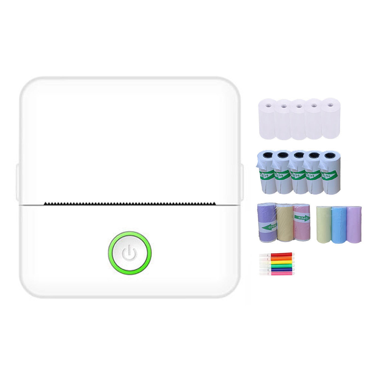 Bluetooth Thermal Label Printer - Portable Inkless Label Maker with App Control