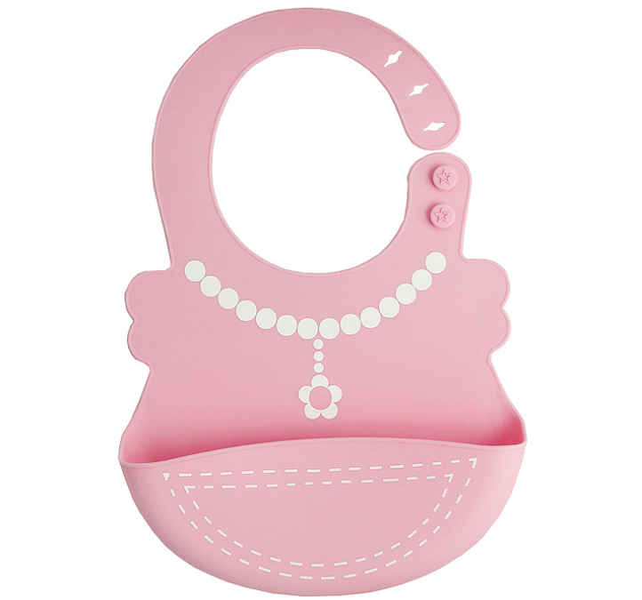 Silicone Baby Bib - Waterproof Food-Catcher Feeding Bib for Toddlers