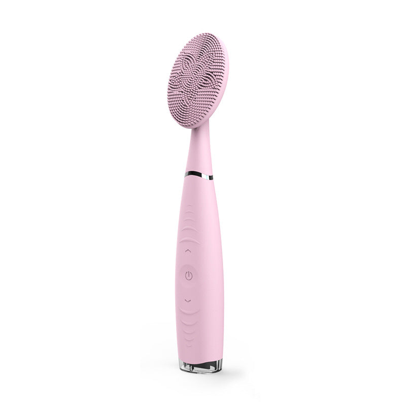 Sonic Silicone Facial Cleansing Brush — Waterproof Pore Cleaner