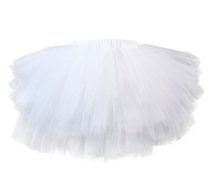Girls Princess Tutu Skirt - Fluffy Tulle Dress-Up Ballet Skirt