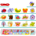 Wooden Threading Lacing Beads Toy - Montessori Fine Motor Set