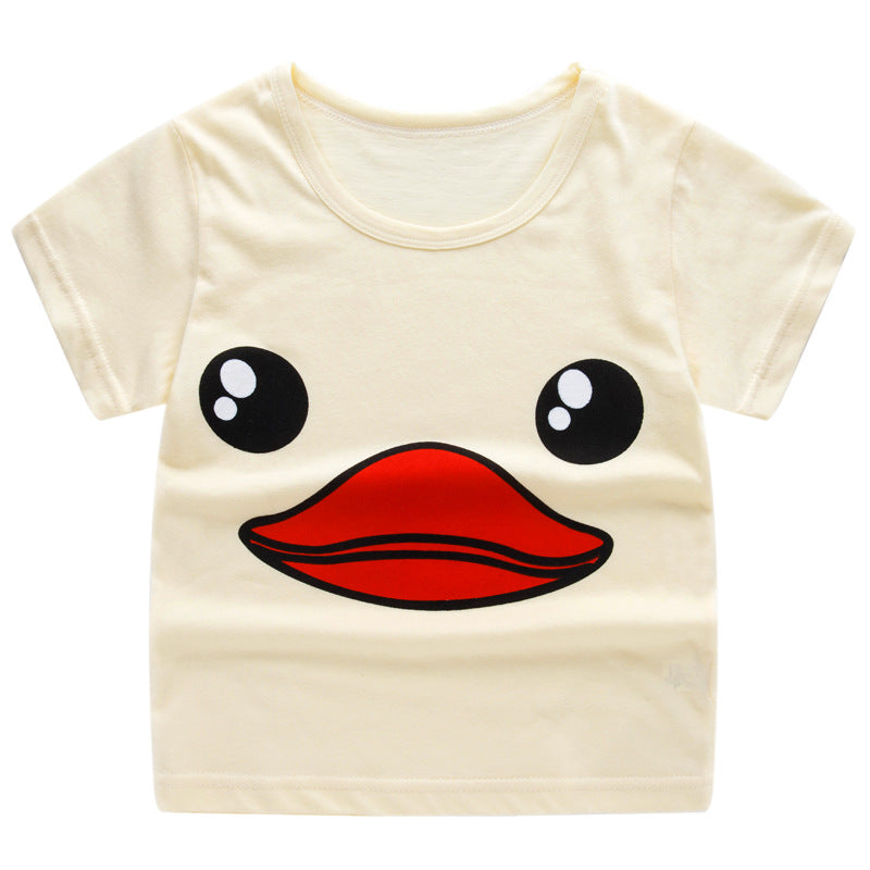 Kids School Bus T-Shirt - Cotton Cartoon Unisex Tee for Boys & Girls