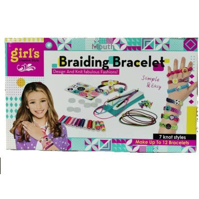 Kids DIY Friendship Bracelet Making Kit - Elastic Bead Weaving Craft Set for Girls