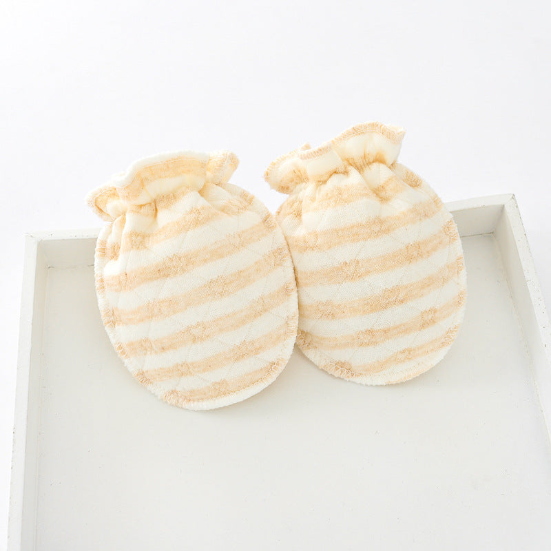 Newborn Anti-Scratch Mittens - Soft Cotton Baby Hand Gloves