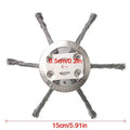 6 Grass Strimmer Head Trimmer Brush Steel Wire Wheel Garden