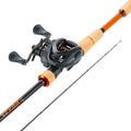 Carbon Fiber Baitcasting Rod & Reel Combo - Bass Fishing Pole with 7.0:1 Gear Ratio Reel