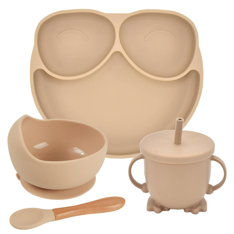 Baby Silicone Suction Divided Plate - Non-Slip Toddler Feeding Dish