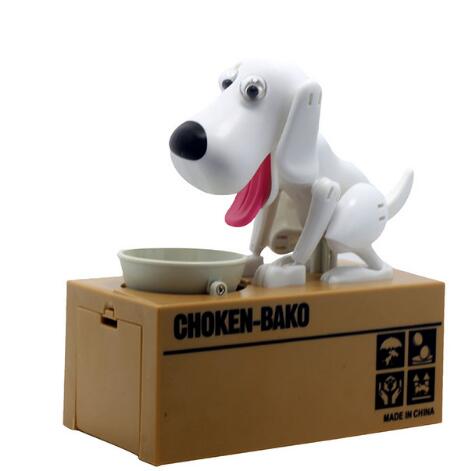 Robotic Dog Piggy Bank - Coin-Eating Money Box Savings Toy for Kids