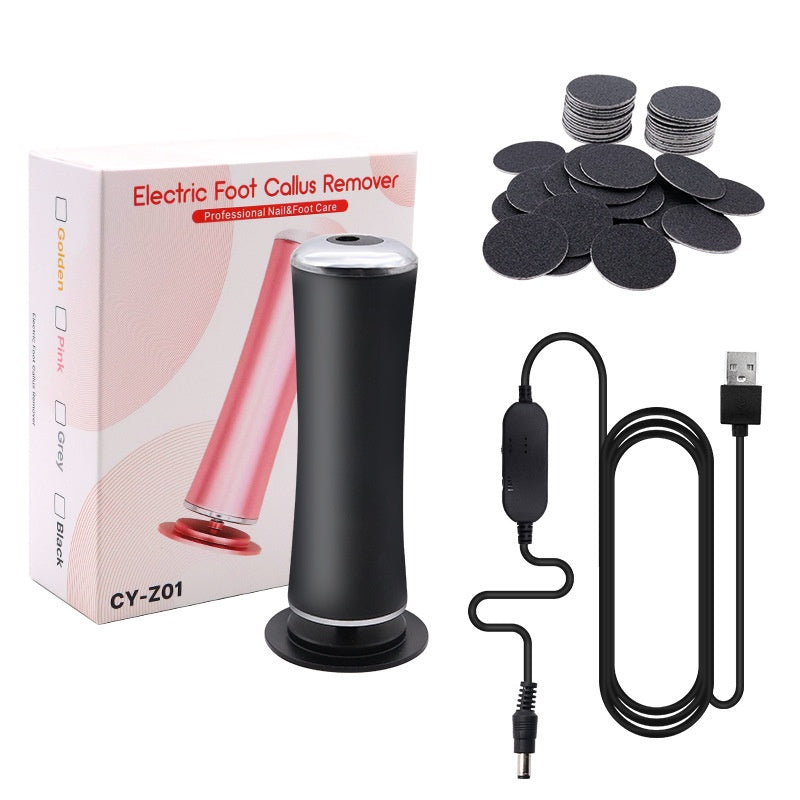 Black electric foot callus remover