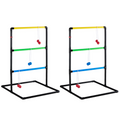 Ladder Ball Toss Game Set - Outdoor Backyard Game with 6 Bolas, Scoreboard & Carry Bag