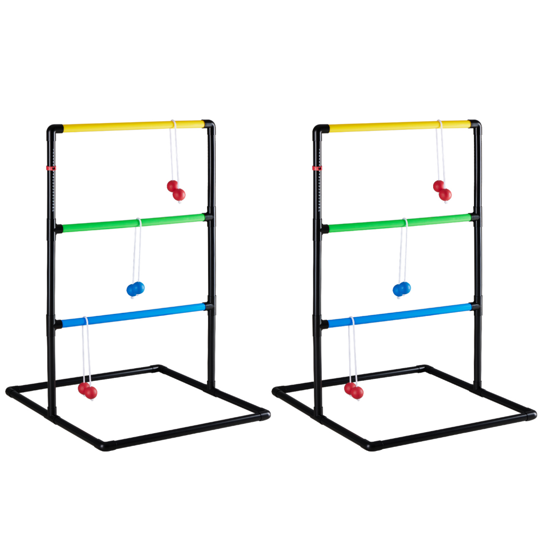 Ladder Ball Toss Game Set - Outdoor Backyard Game with 6 Bolas, Scoreboard & Carry Bag