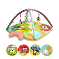 Zoo Theme Baby Play Mat - Sensory Activity Gym Mat for Infants & Tummy Time