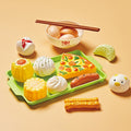 Kids Play Food Set - Pretend Cooking & Cutting Kitchen Toy for Children