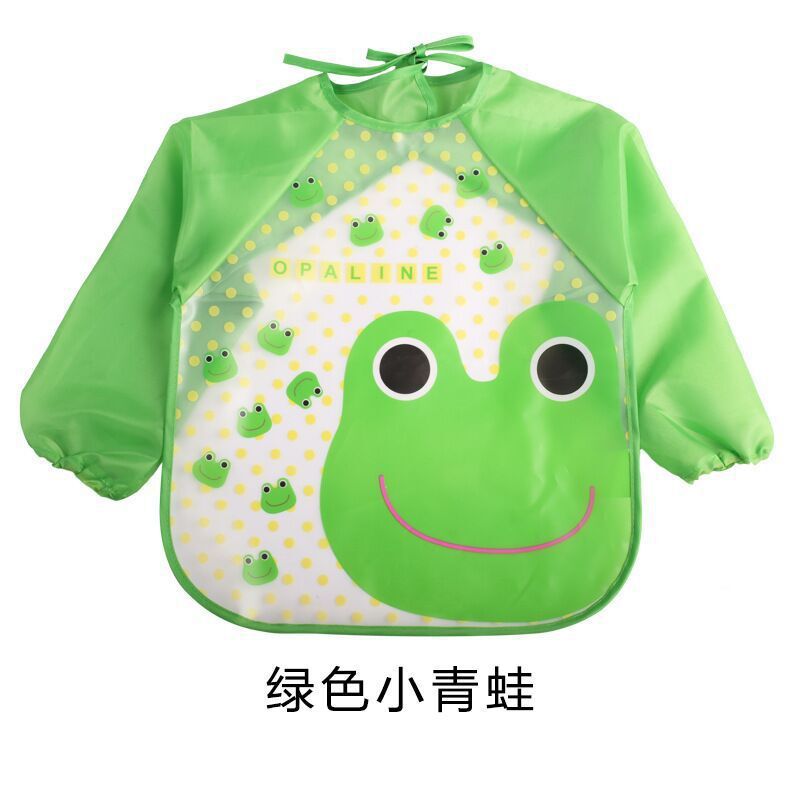 Kids Art Smock - Long-Sleeve Waterproof Painting Apron for Children