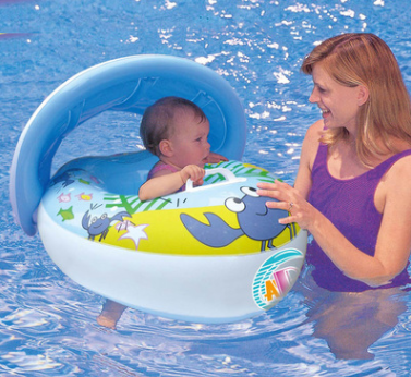 Kids Inflatable Swim Ring - Fun Pool Float Seat Ring for Toddlers