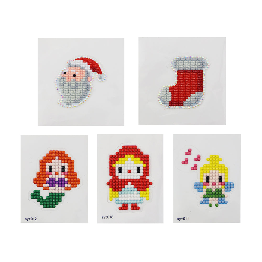 Kids 5D Diamond Painting Stickers Kit - DIY Gem Art Craft Set