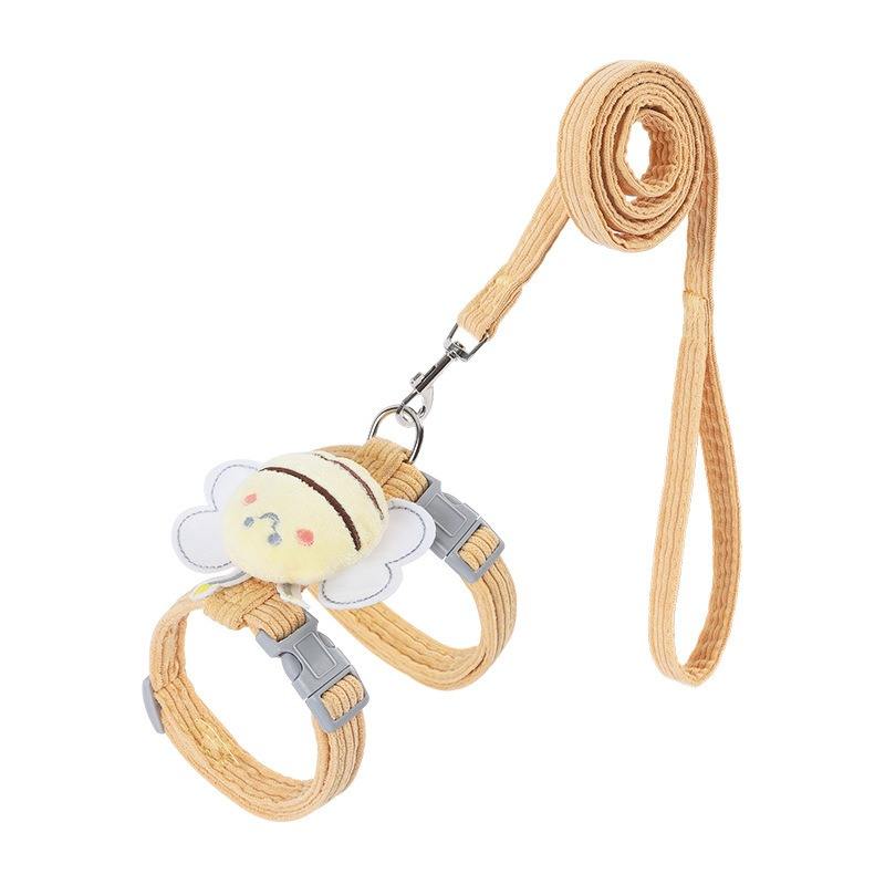 Cat Wing Harness & Leash Set - Adjustable Escape-Proof Vest for Cats & Small Dogs