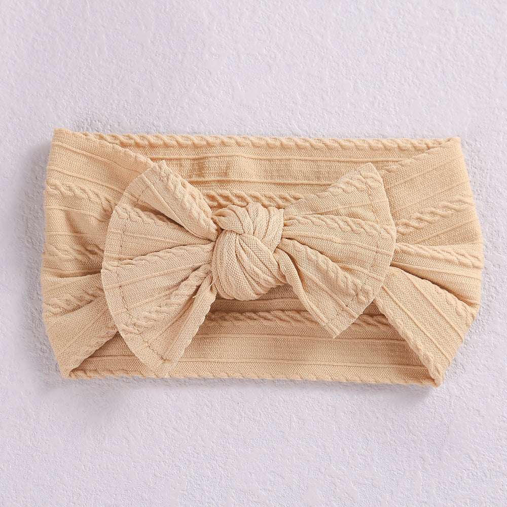 Baby Bow Headbands - Soft Nylon Bow Hair Bands for Girls