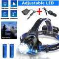 Rechargeable LED Headlamp - Bright Hands-Free Head Torch for Camping, Running & Work
