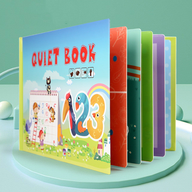 Kids Quiet Busy Book - Montessori Sticker Activity Book for Toddlers