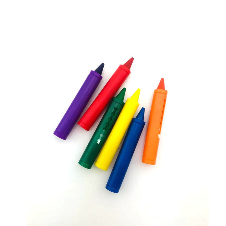 Kids Bath Crayons (6 Colors) - Washable Tub Crayons for Bathtime Fun