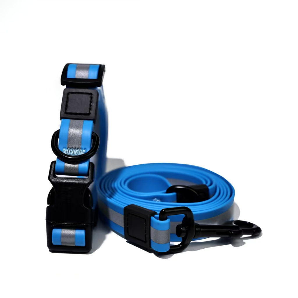 Reflective Dog Leash - High-Visibility Nylon Lead for Safe Night Walks
