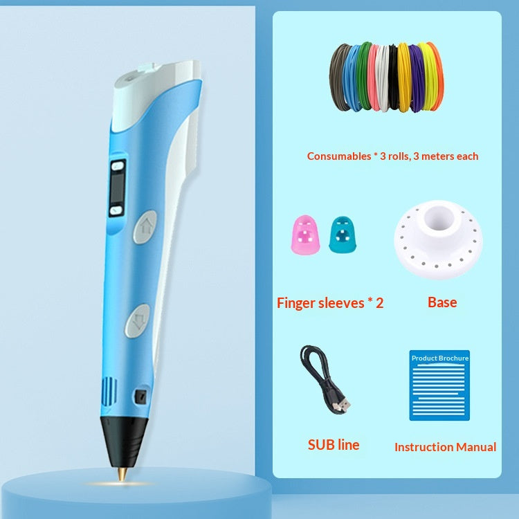Kids 3D Drawing Pen - Educational Printing Art Toy Gift