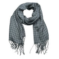 2pcs Deep Fringe Adds Movement Grey Acrylic Scarf With Fringe