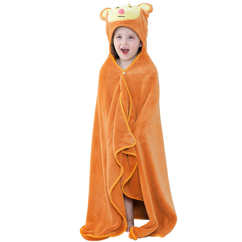 Baby Hooded Bath Towel - Cute Animal Hooded Wrap for Newborns & Toddlers