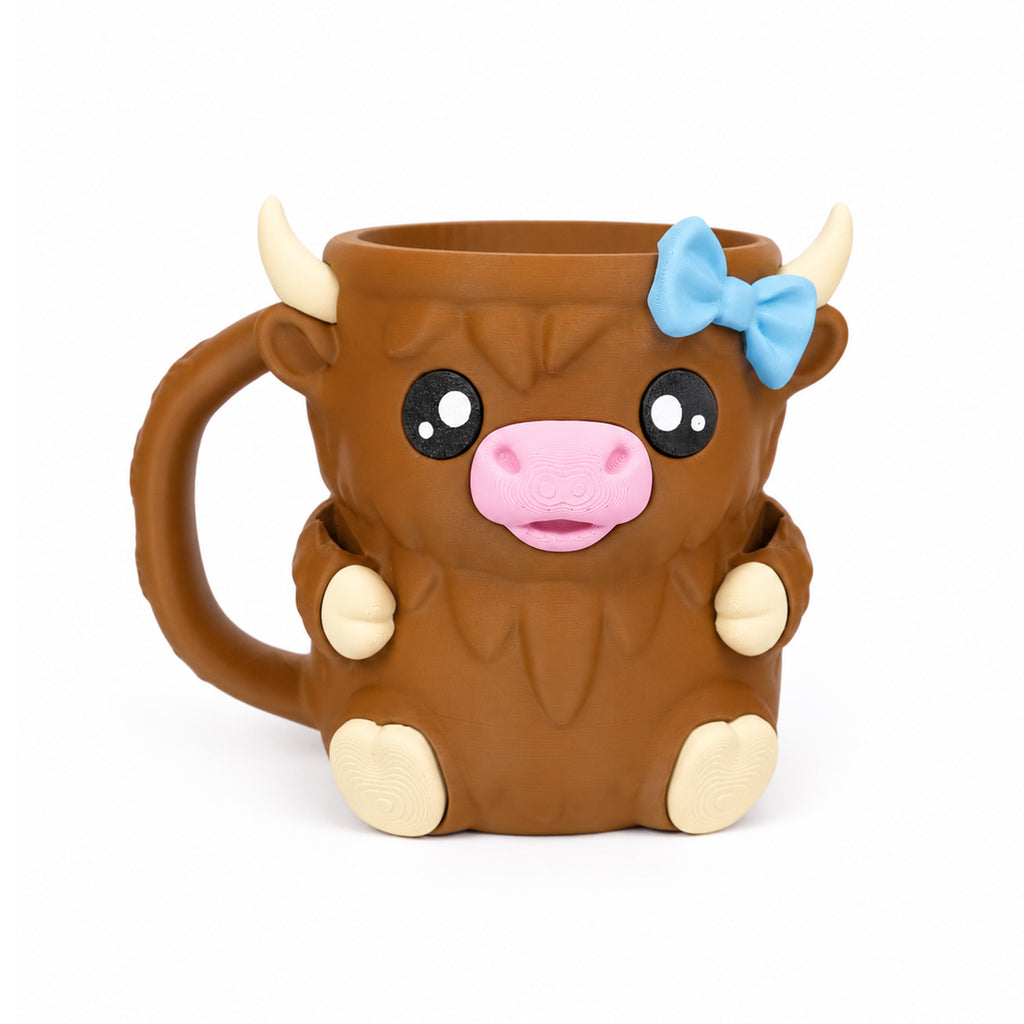 3D Printed Animal Ice Cream Cup Holder - Cute Insulated Pint & Cup Sleeve