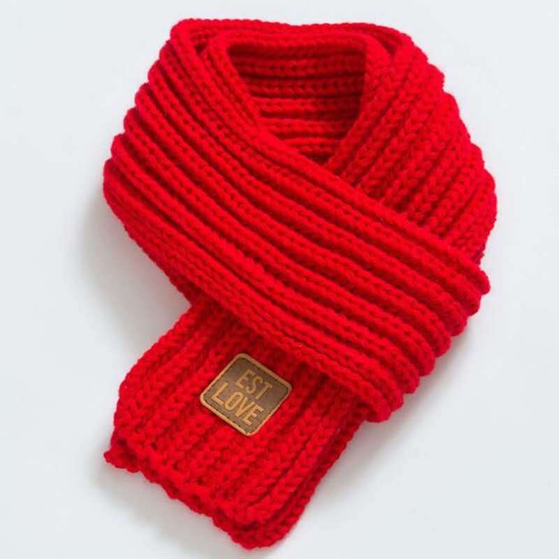 Kids Knitted Scarf - Soft Warm Winter Neck Scarf for Boys & Girls