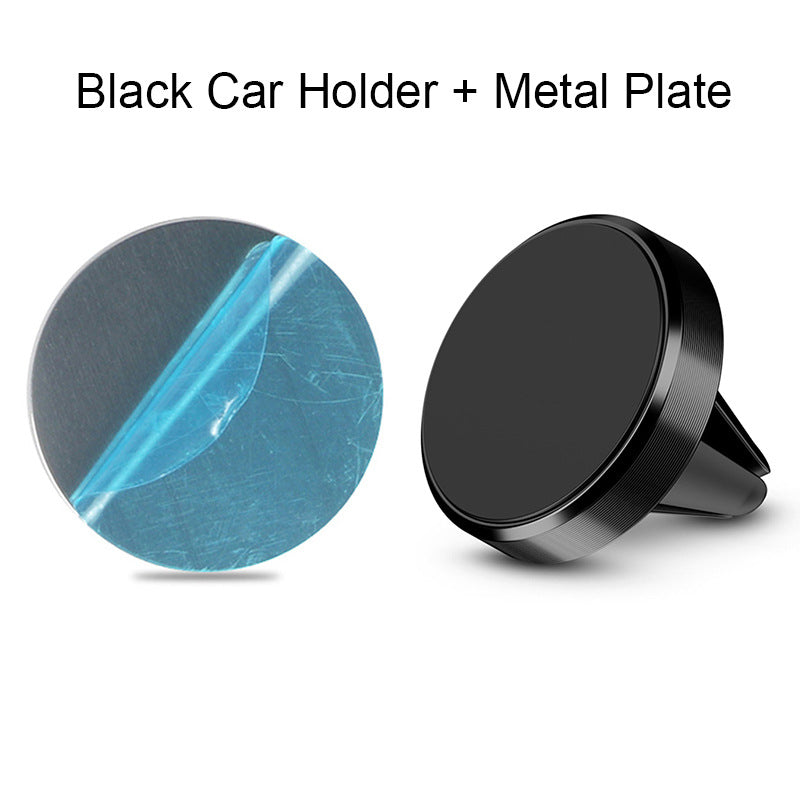 Black magnetic car phone holder