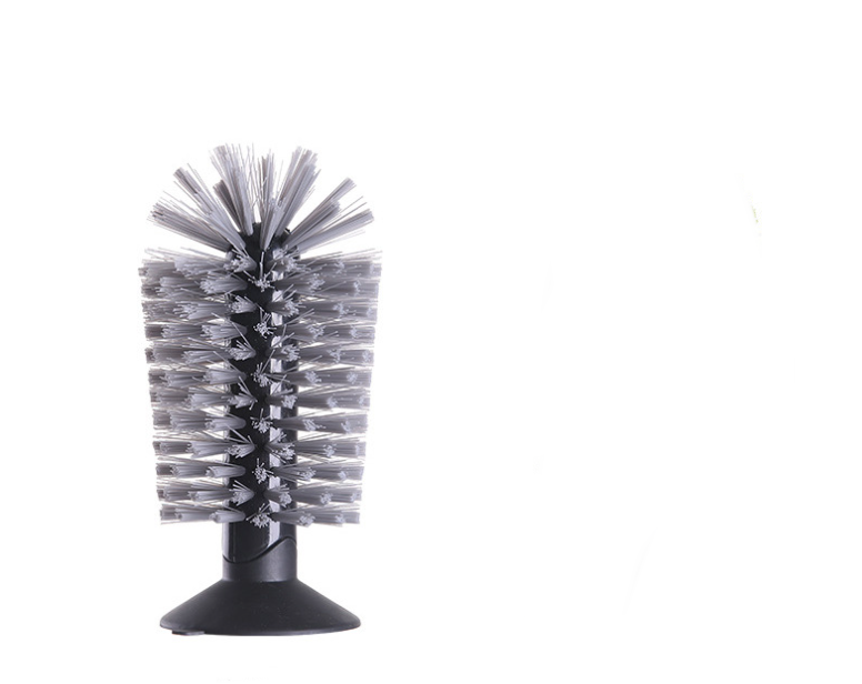 Suction Cup Dish Brush — Hands-Free Cup & Bottle Scrubber