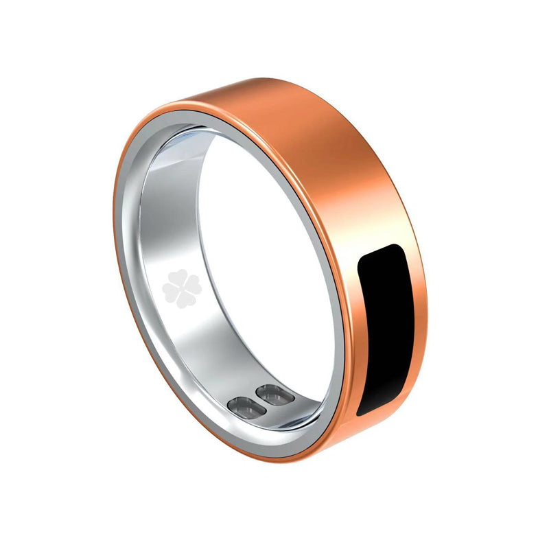 Smart Health Ring - Sleep, Heart Rate & Activity Tracker in a Sleek Titanium-Look Band
