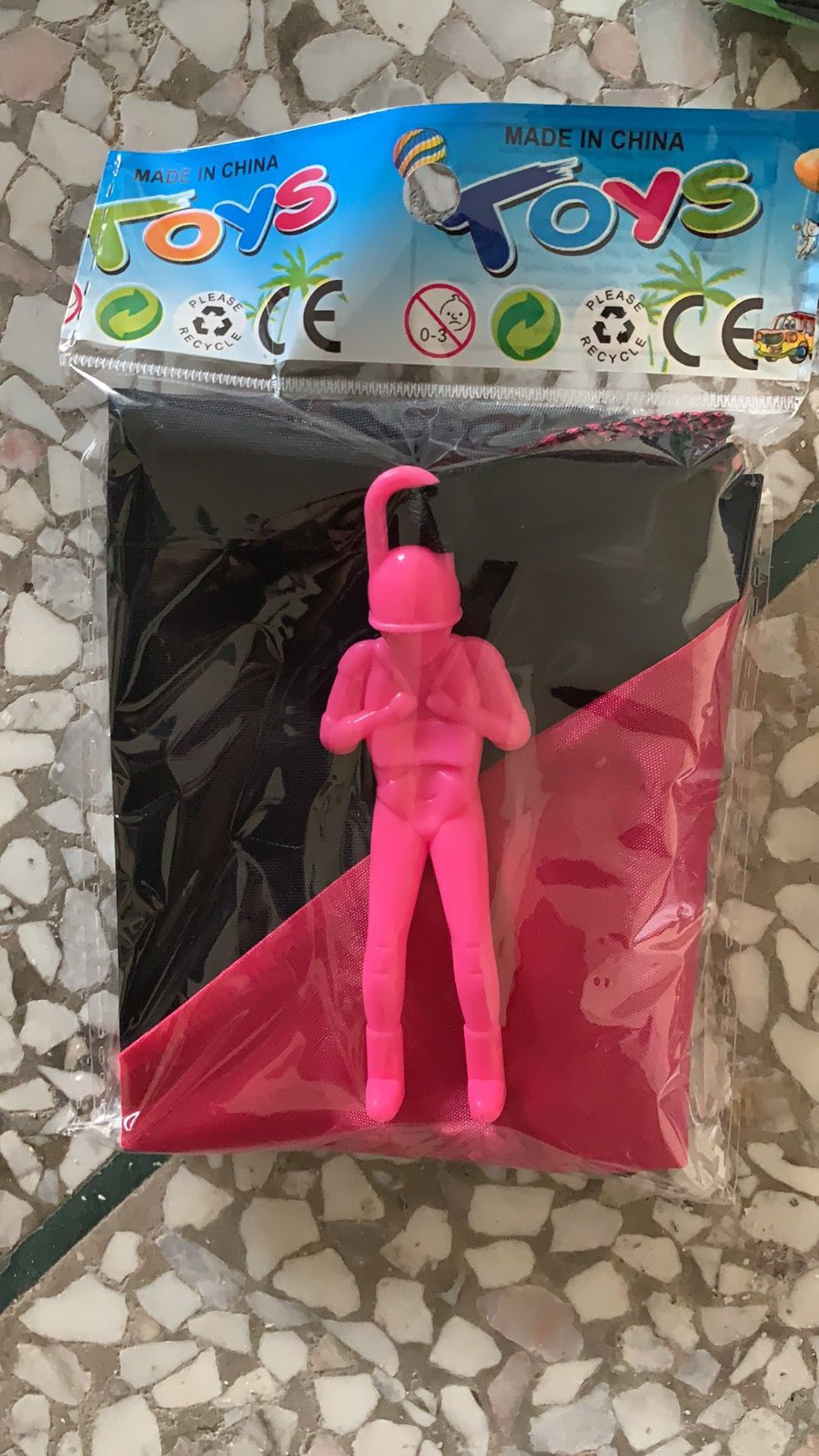 Kids Throw Parachute Toy with Soldier Figure