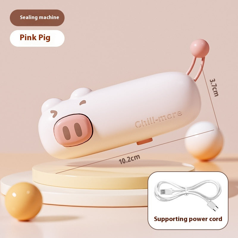Pink pig mini bag sealer