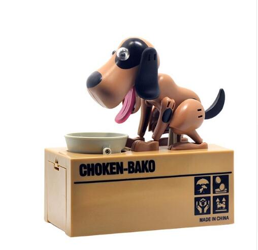 Robotic Dog Piggy Bank - Coin-Eating Money Box Savings Toy for Kids