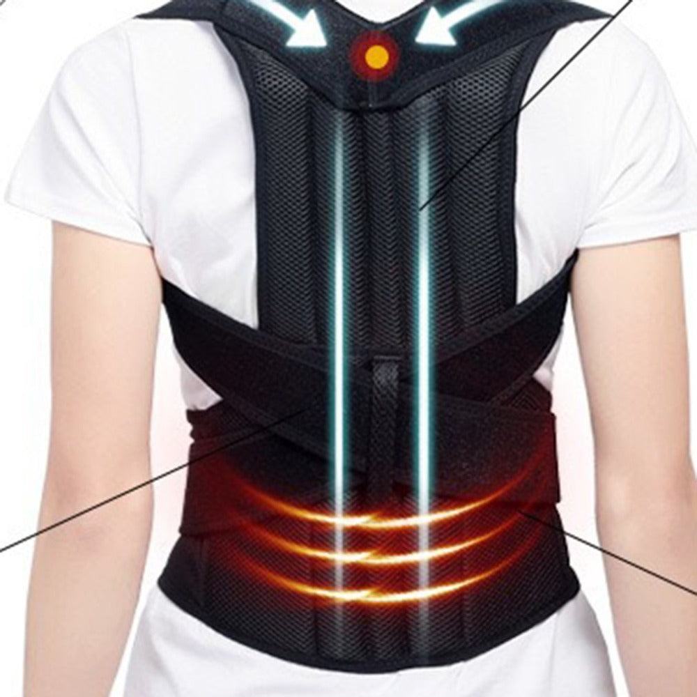 Posture Corrector Back Brace - Adjustable Support for Men & Women